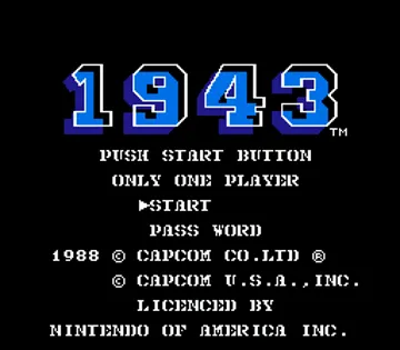 1943 (Japan) (FamicomBox) screen shot title